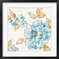 Framed Blue Blossom III