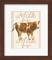 Framed 'Milk it Milk it' border=