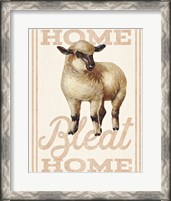 Framed 'Home Bleat Home' border=