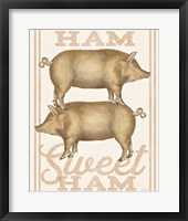 Ham Sweet Ham Framed Print
