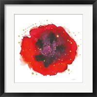 Splash IV with Gold Framed Print