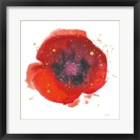 Splash V with Gold Framed Print