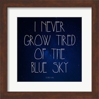 Framed Blue Sky - Stephen King Quote