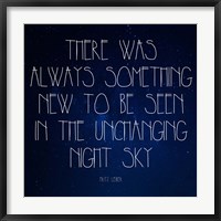 Framed Night Sky - Fritz Leiber Quote