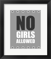 Framed No Girls Allowed - Metal