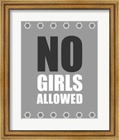 Framed No Girls Allowed - Metal