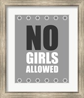 Framed No Girls Allowed - Metal