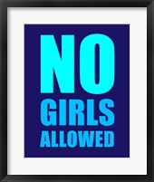 Framed No Girls Allowed - Navy