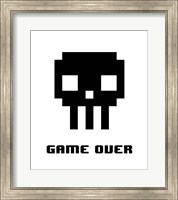 Framed Game Over  - Black Skull