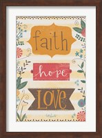 Framed Faith, Hope, Love