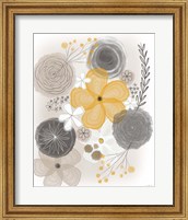 Framed Yellow Floral II