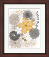 Framed Yellow Floral II
