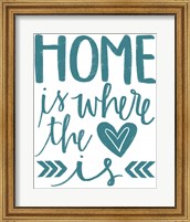 Framed Home Heart Typography