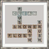 Framed Bathroom Letters