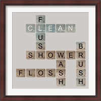 Framed Bathroom Letters