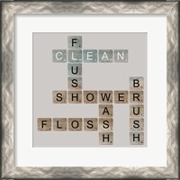 Framed Bathroom Letters