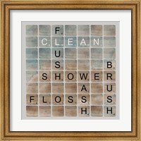 Framed Bathroom Letters II