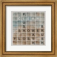 Framed Bathroom Letters II