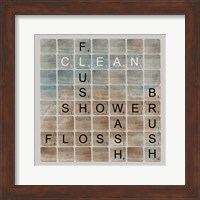 Framed Bathroom Letters II