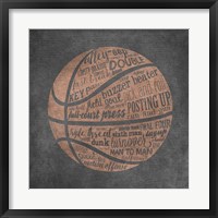 Framed Basketball Terms