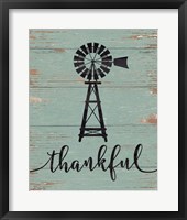 Framed Thankful Windmill