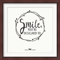 Framed Smile - White