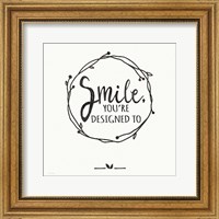 Framed Smile - White