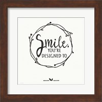 Framed Smile - White