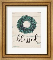 Framed Blessed Wreath