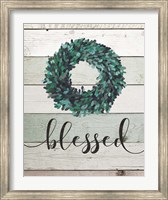 Framed Blessed Wreath II