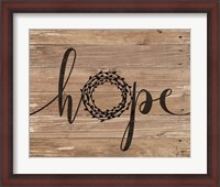 Framed Hope Rustic Wreath