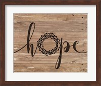 Framed Hope Rustic Wreath