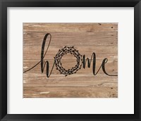 Framed Home Rustic Wreath