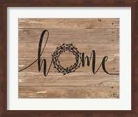 Framed Home Rustic Wreath