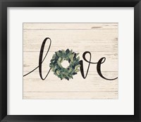 Framed Love Wreath