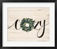 Cozy Wreath Framed Print