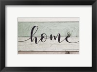 Framed Home (Teal & White Sign)