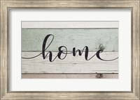 Framed Home (Teal & White Sign)
