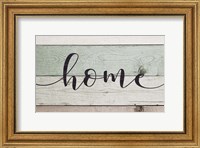 Framed Home (Teal & White Sign)