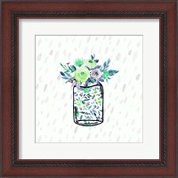 Framed Mason Jar Florals