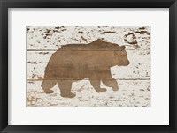 Bear in Reverse Framed Print