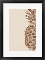 Right Side Pineapple Framed Print