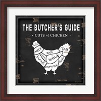 Framed Butcher's Guide Chicken