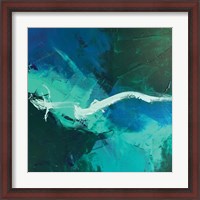 Framed Wispy Waves I