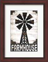 Framed Farmhouse Windmill