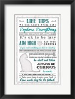 Life Tips - Cats Framed Print