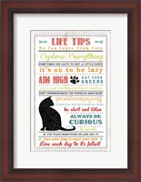Framed Life Tips - Cats