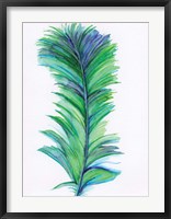 Framed Blue Feather II