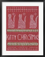 Framed Kitty Christmas
