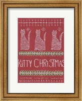 Framed Kitty Christmas